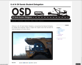 OIl Sands Student Delegation